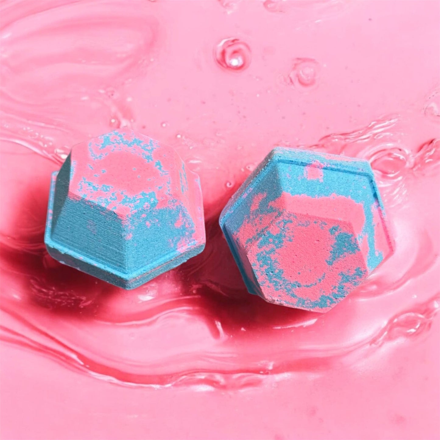 New!! Cotton Candy Tetradecagon Bath Bomb