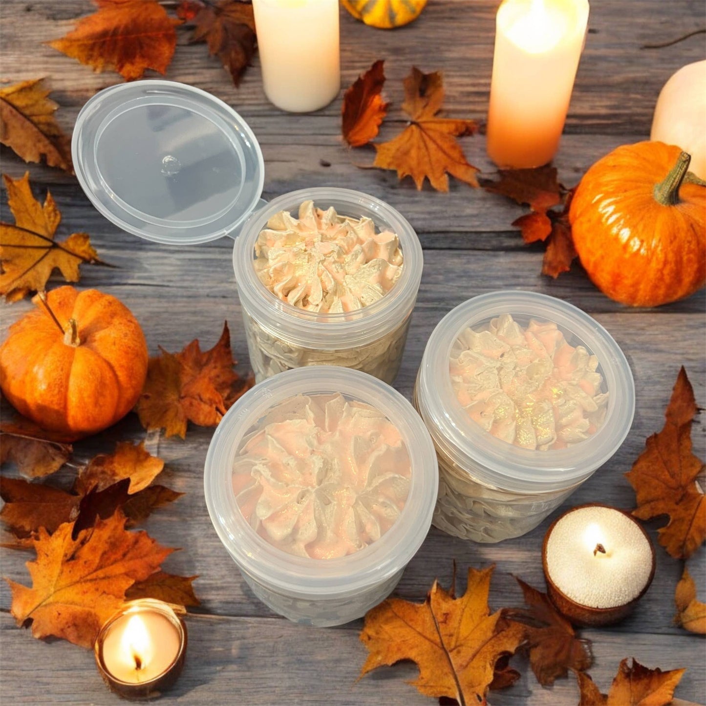 8oz Pumpkin Cinnamon Bun Whipped Soap