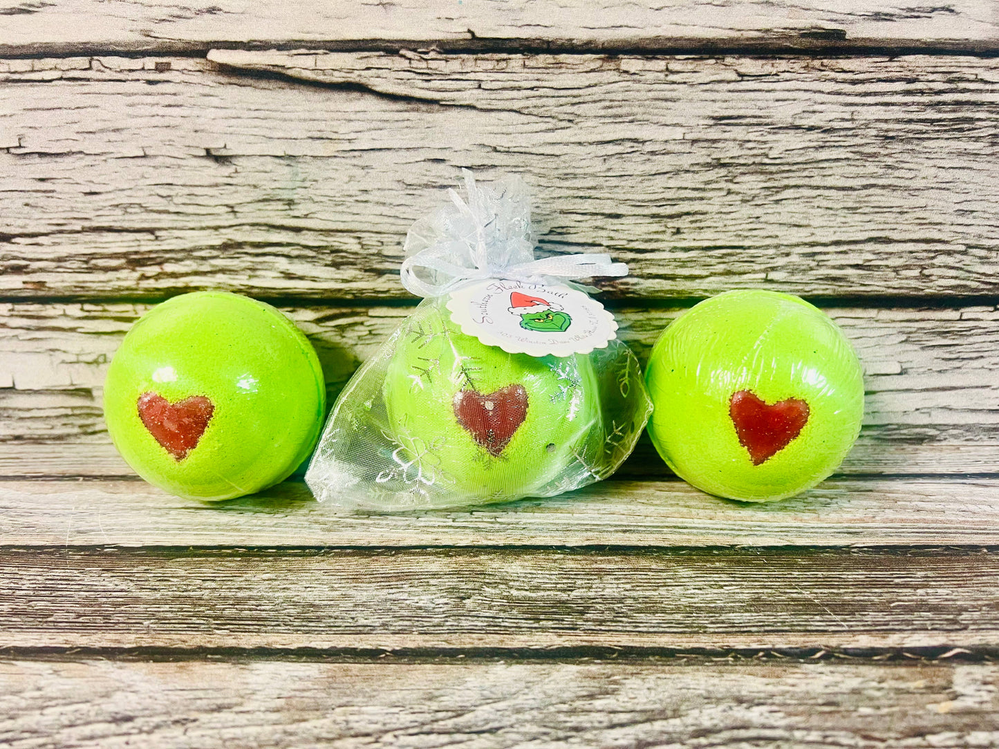 Grouchy Green Christmas Bath Bomb