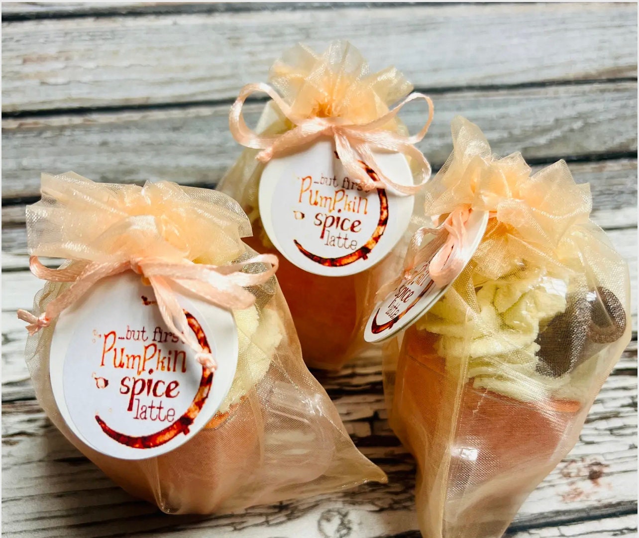 Pumpkin Spice Bath Bomb w/ Bubble Frosting