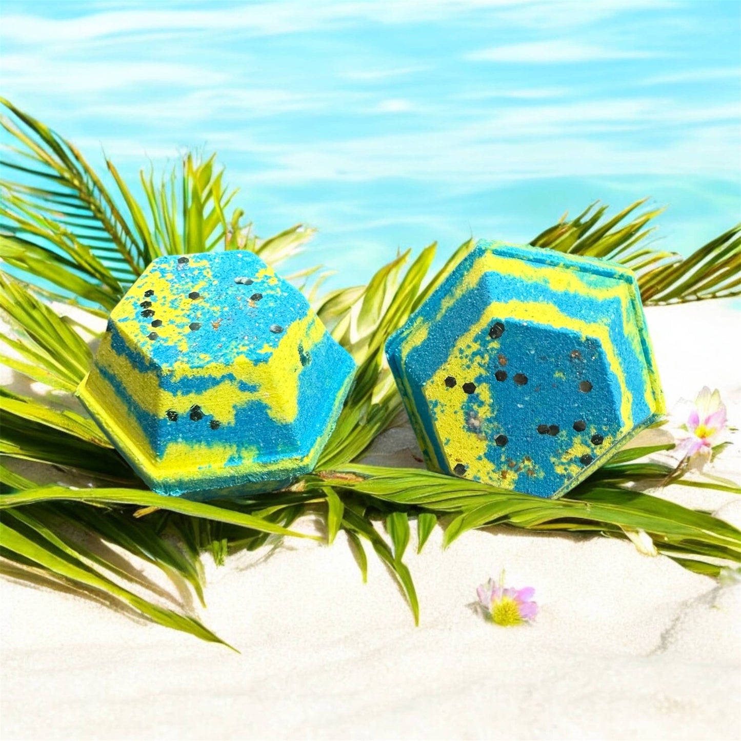 New!! Shimmer Mermaid Water Tetradecagon Bath Bomb