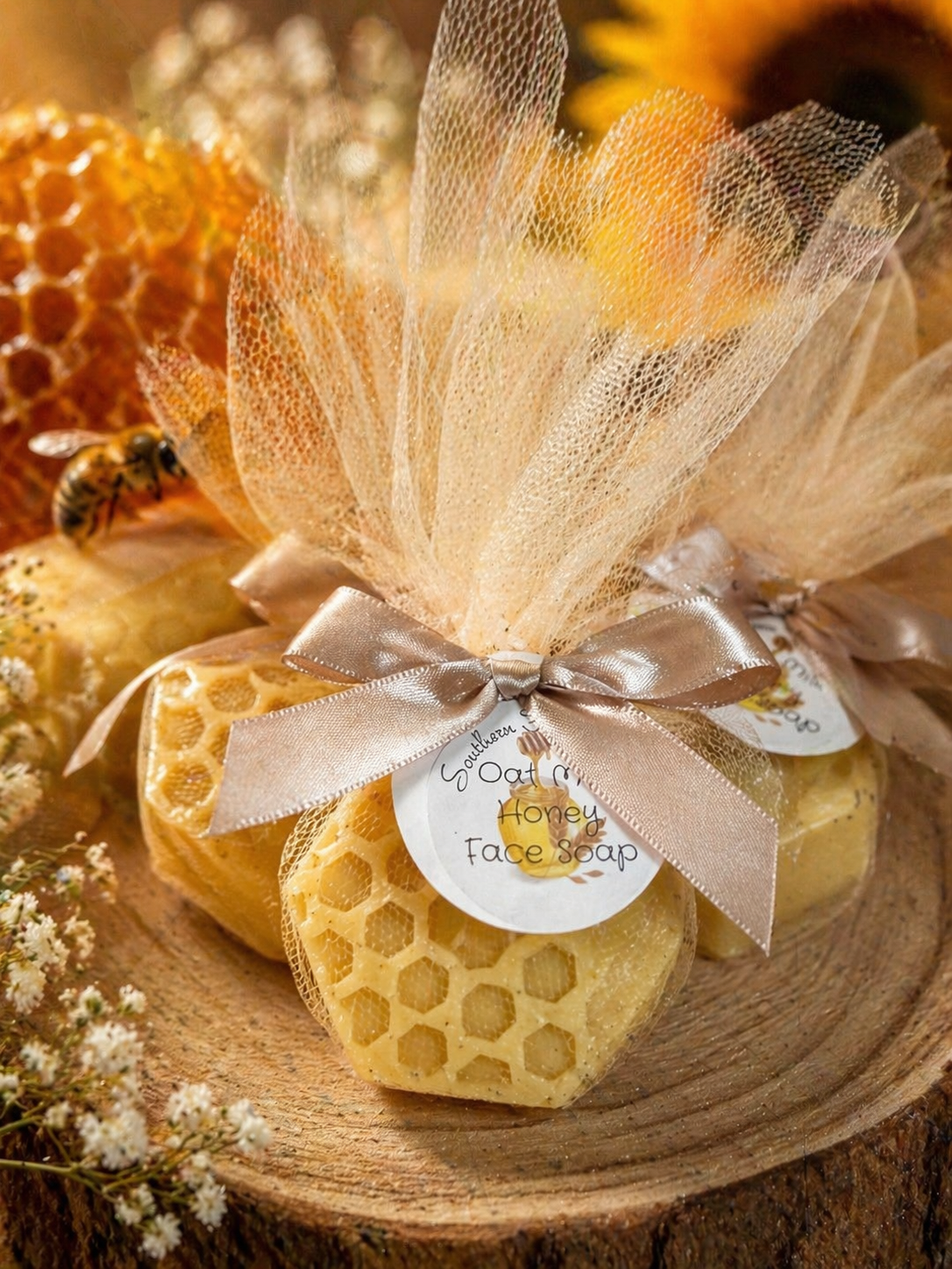 Goat Milk, Honey, & Oatmeal Face Soap