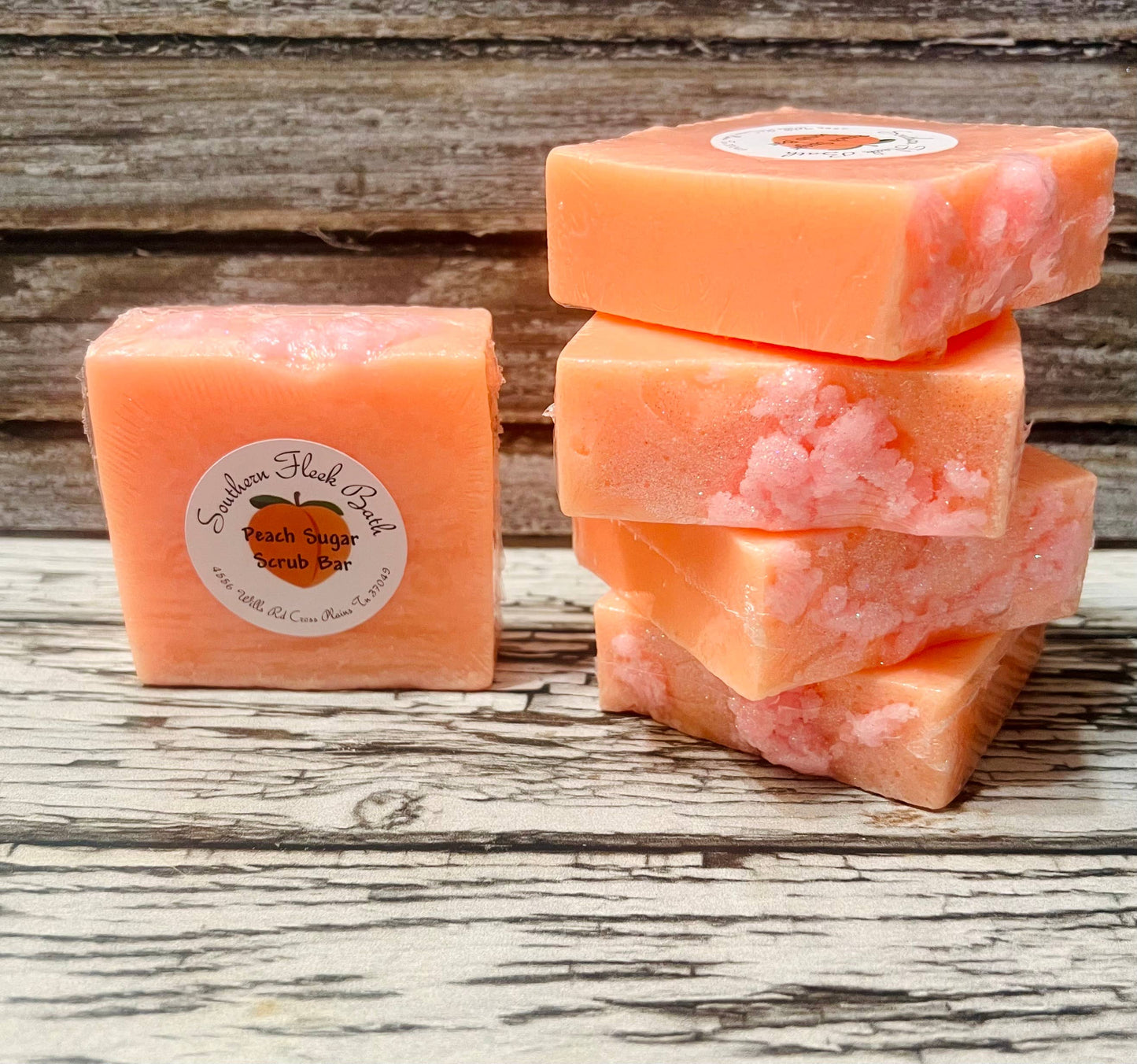 Peach Sugar Scrub Bar