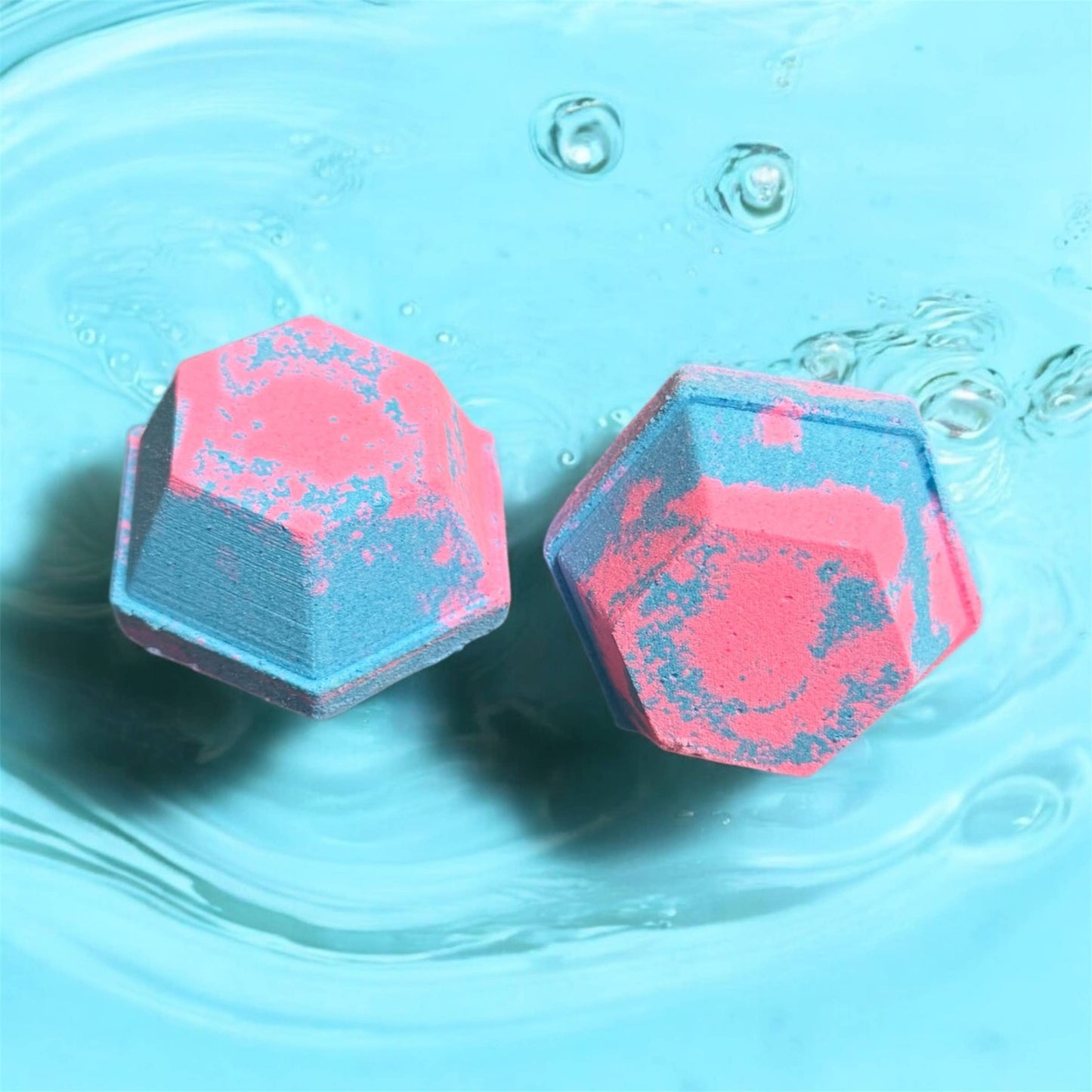 New!! Cotton Candy Tetradecagon Bath Bomb