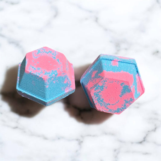 New!! Cotton Candy Tetradecagon Bath Bomb