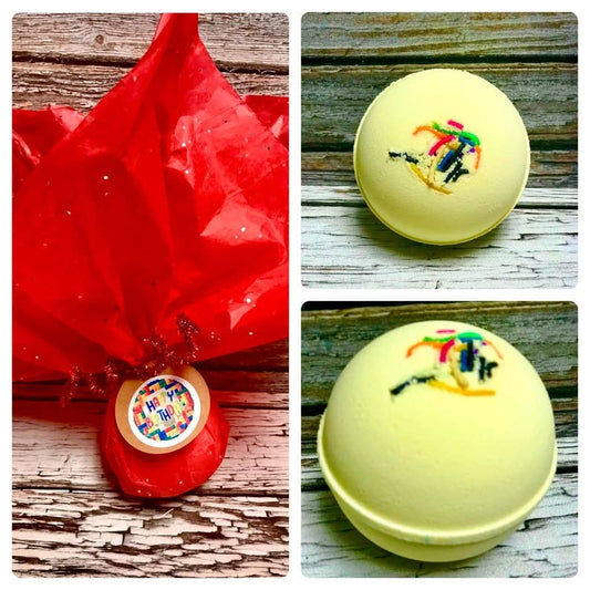 Happy Birthday Confetti Cake Bath Bomb 5.5oz