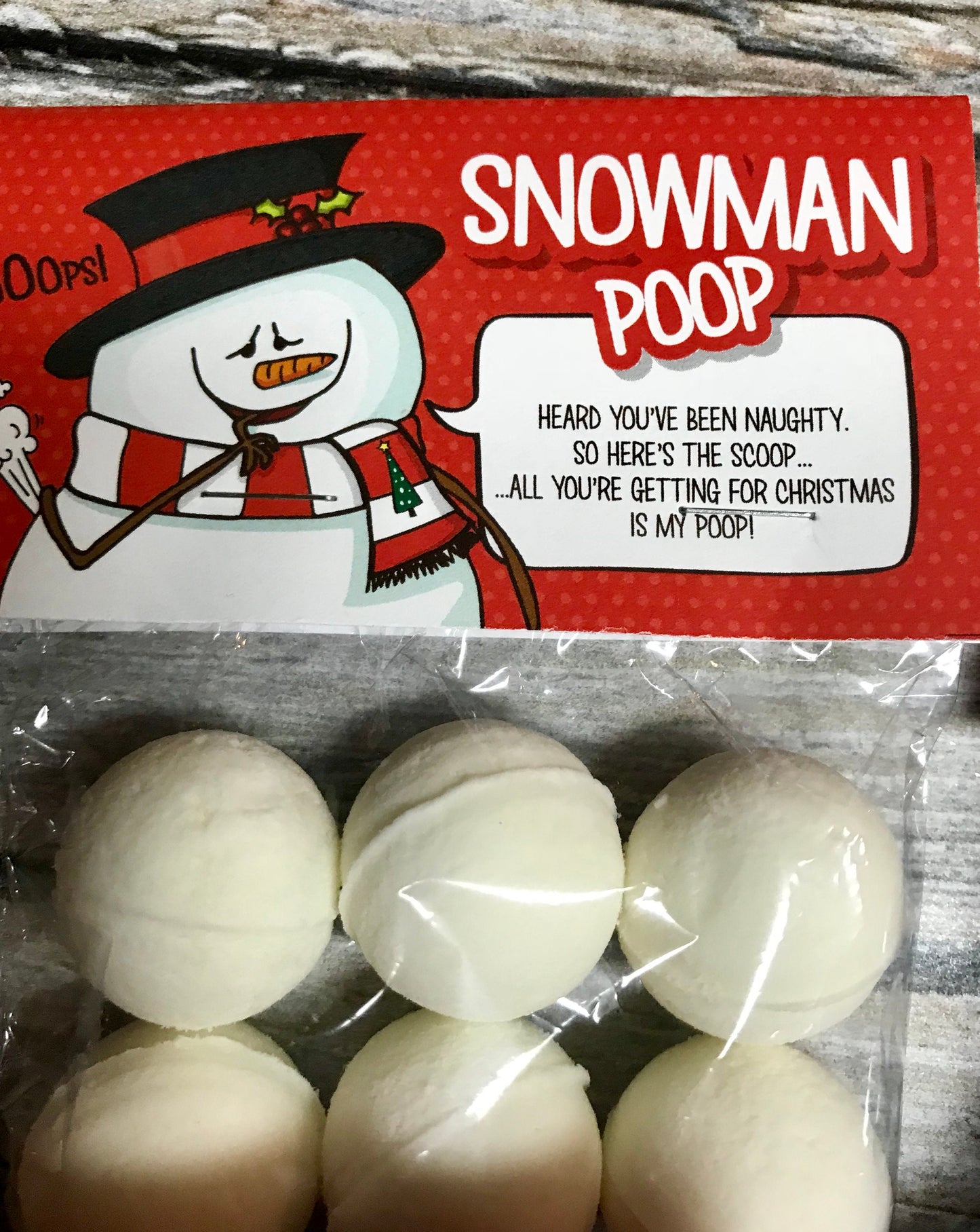 Poop Stocking Stuffer Bath Bombs