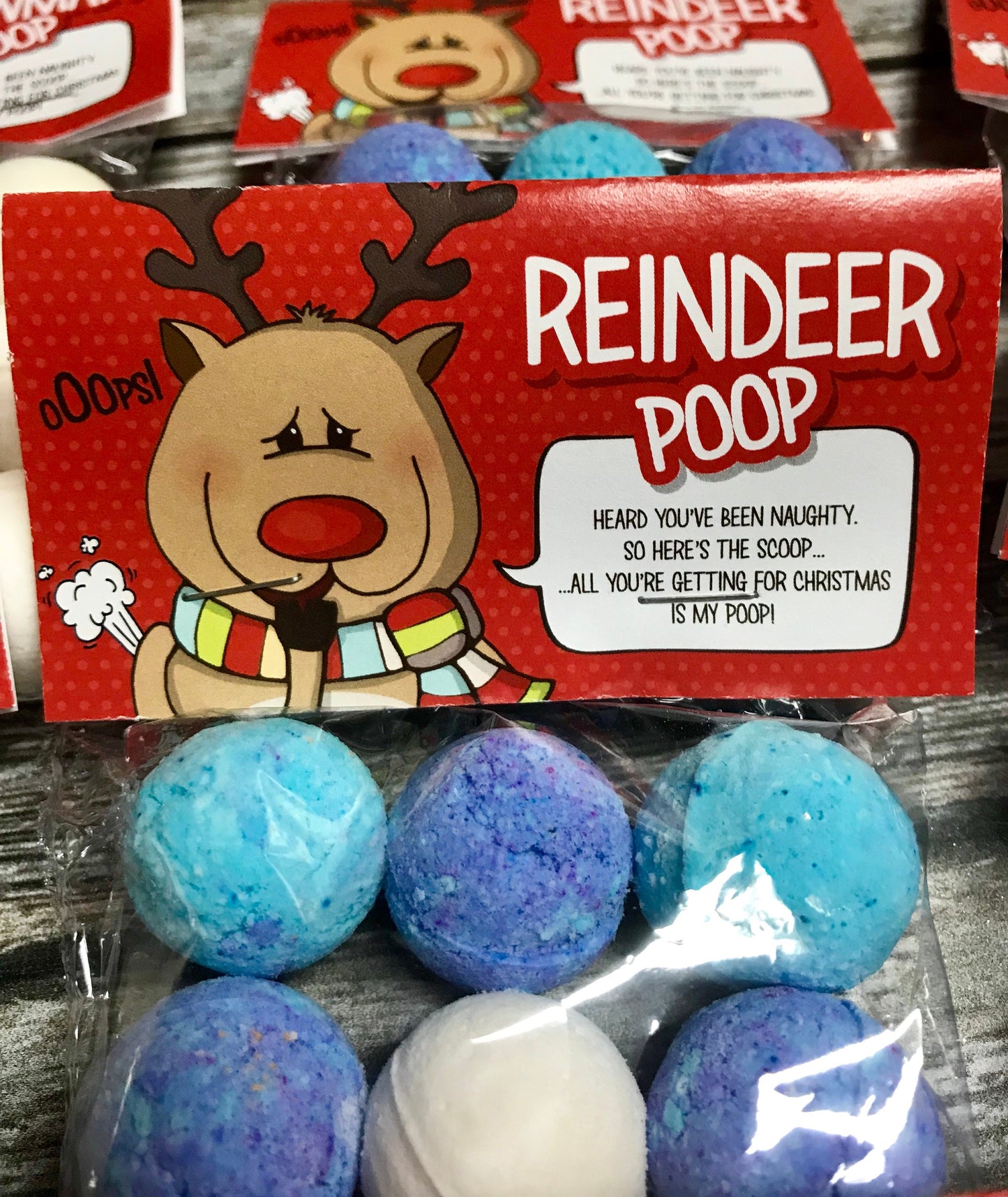 Poop Stocking Stuffer Bath Bombs