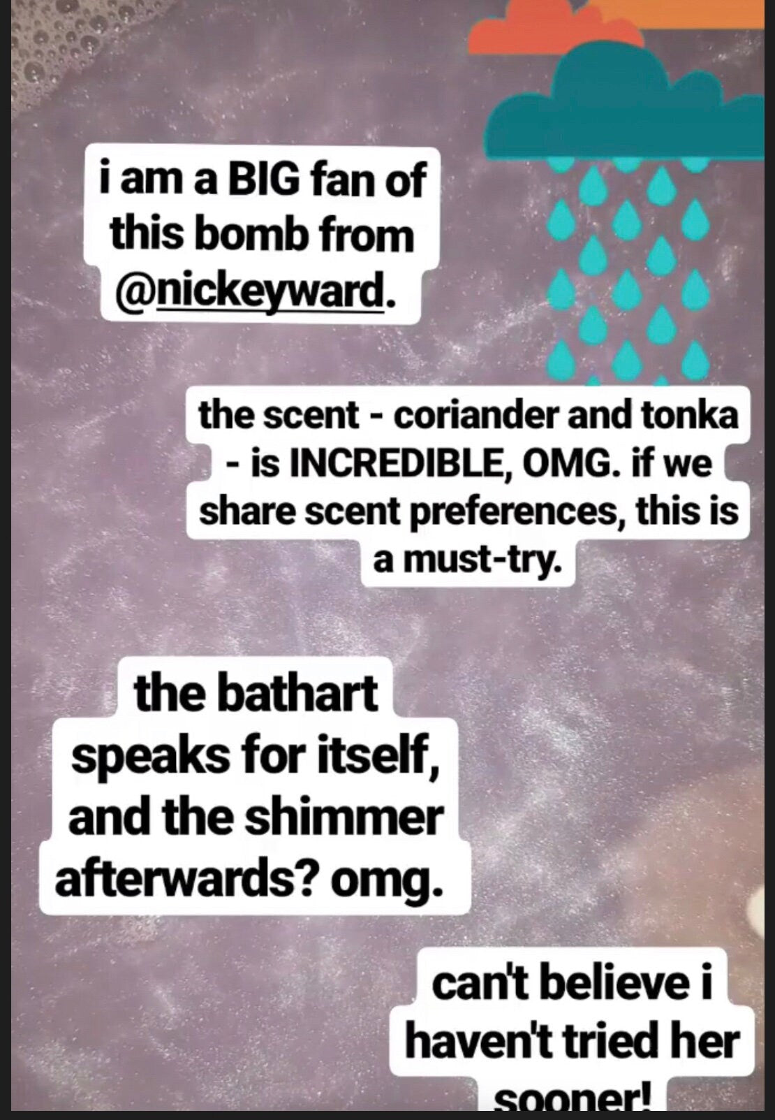 Cloudy With A Chance Of Rain Bath Bomb