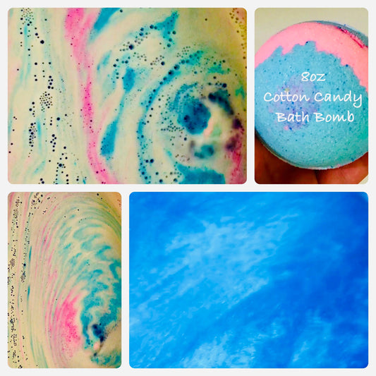 Shimmery Cotton Candy Bath Bomb