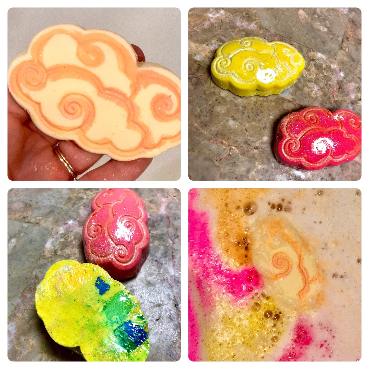 Showers Bring Rainbow Flowers Bath Bomb