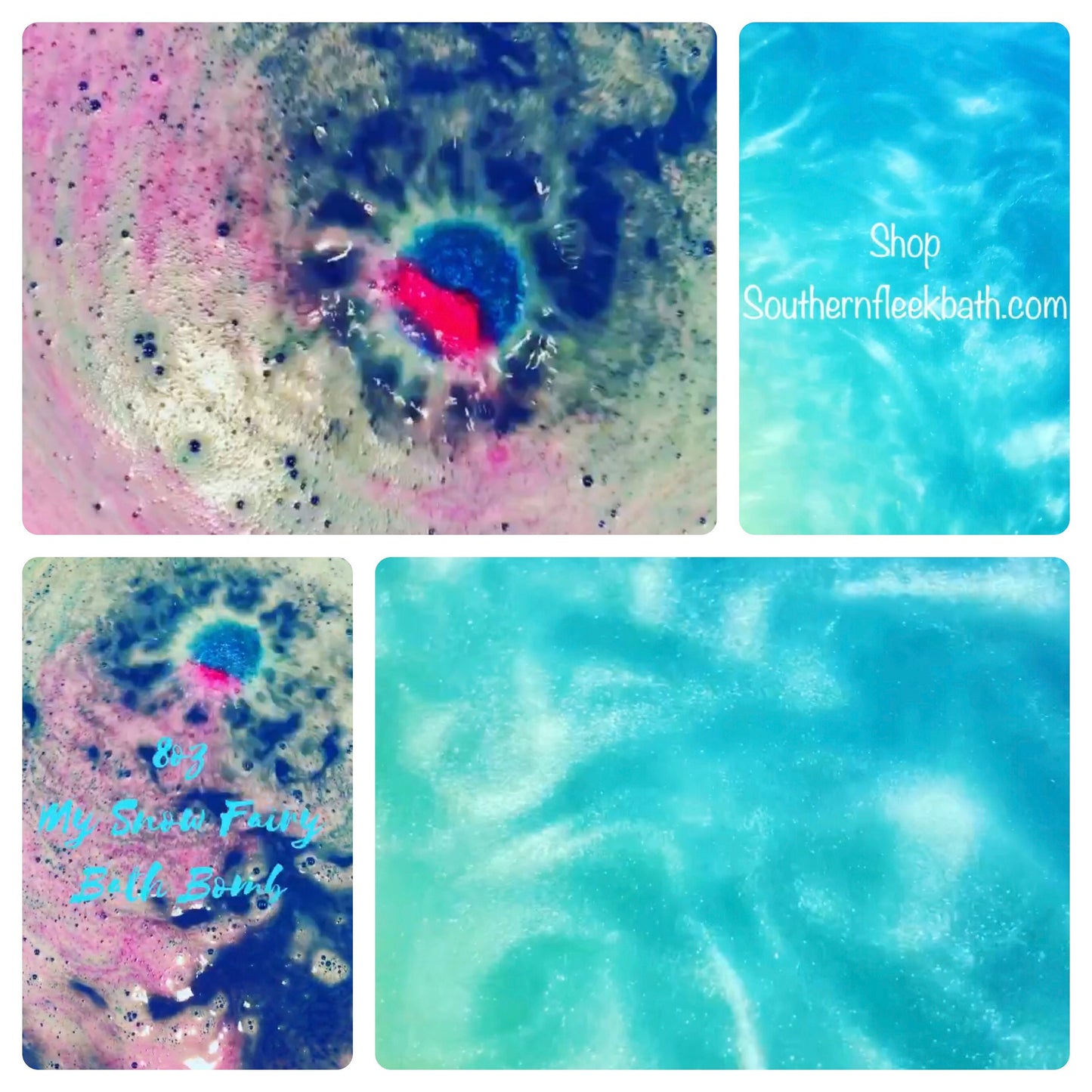 My Shimmery Snow Fairy Bath Bomb