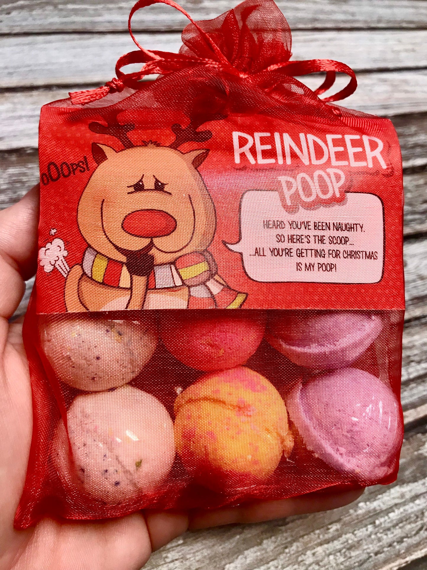 Poop Stocking Stuffer Bath Bombs