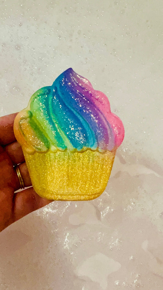 Rainbow Cupcake Bath Bomb