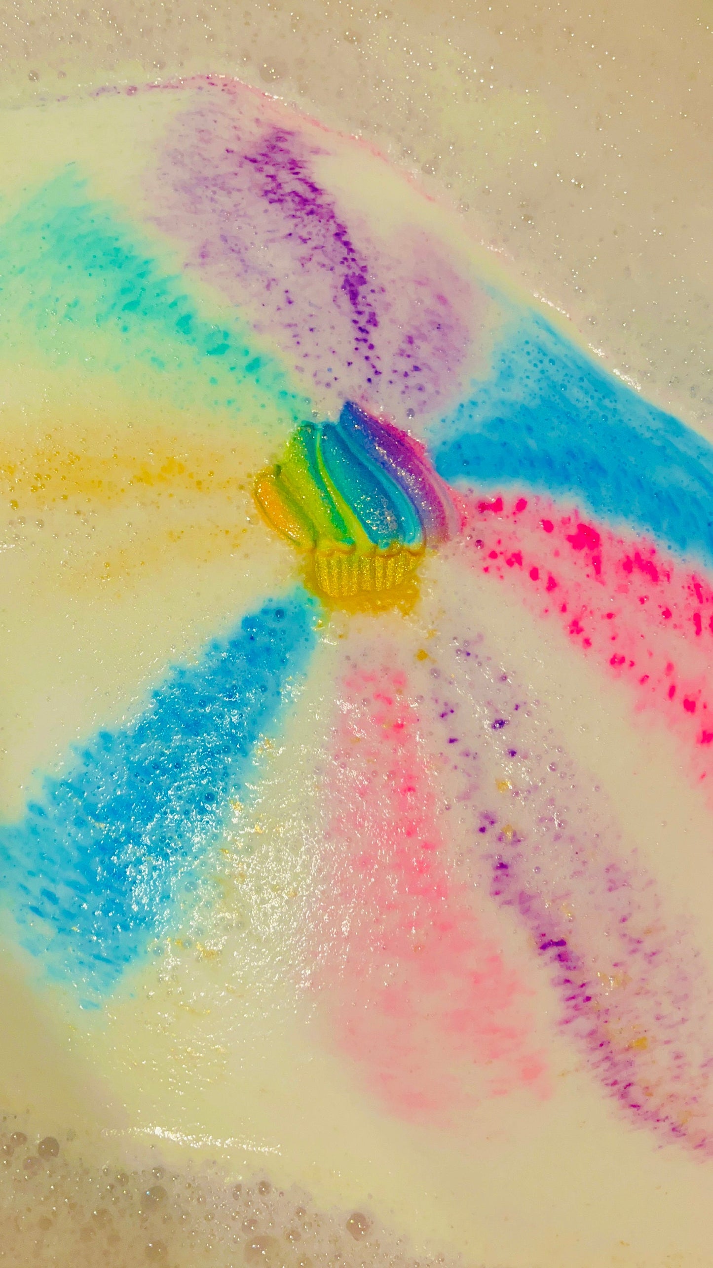 Rainbow Cupcake Bath Bomb