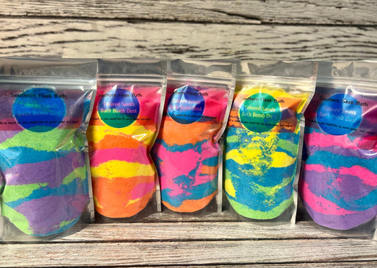 Colored Sands Bath Bomb Soak