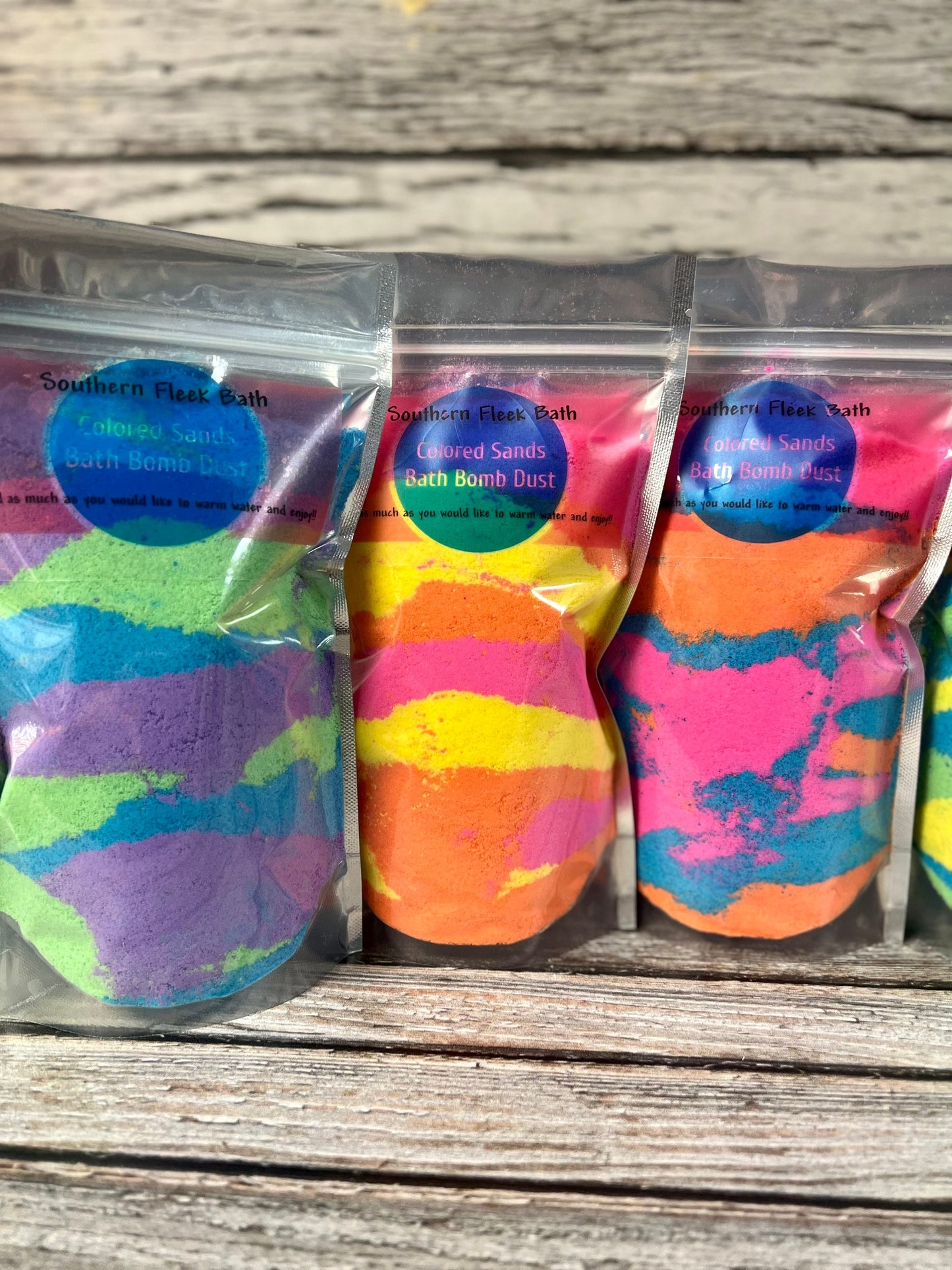 Colored Sands Bath Bomb Soak